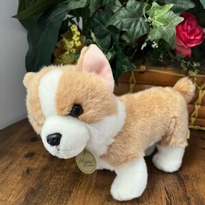 Aurora Miyoni Corgi Plush Dog Stuffed Animal Realistic Puppy Toy